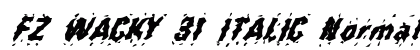 FZ WACKY 31 ITALIC Normal preview