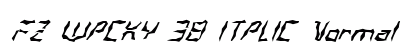 FZ WACKY 38 ITALIC Normal preview
