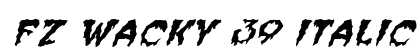 FZ WACKY 39 ITALIC Normal preview