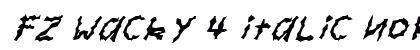 FZ WACKY 4 ITALIC Normal preview