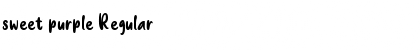 sweet purple Font