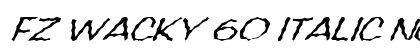 FZ WACKY 60 ITALIC Normal preview