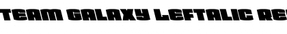 Download Team Galaxy Leftalic Font Download Team Galaxy Leftalic Font