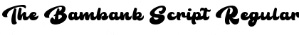 The Bambank Script Font