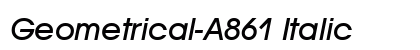 Geometrical-A861 Italic preview
