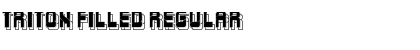 Triton Filled Font