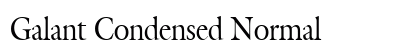 Galant Condensed Normal preview