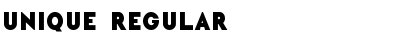 Unique Regular Font
