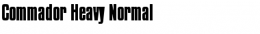 Commador Heavy Normal Font