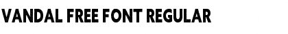 VANDAL Free Font Regular Font
