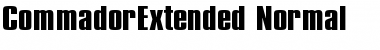 CommadorExtended Normal Font