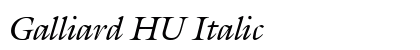 Galliard HU Italic Preview