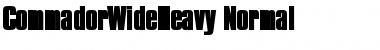 Download CommadorWideHeavy Font