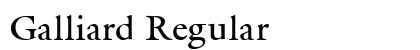 Galliard Regular