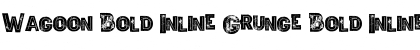 Wagoon Bold Inline Grunge Bold Inline Grunge Font