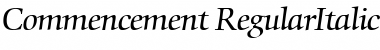 Commencement Font