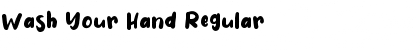 Wash Your Hand Font