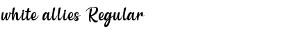 white allies Font