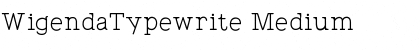 WigendaTypewrite Medium Font