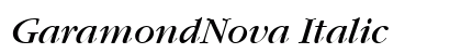 GaramondNova Italic preview