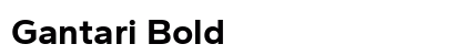 Gantari Bold Preview