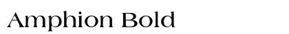 Amphion Bold preview