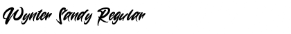 Wynter Sandy Regular Font