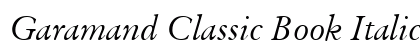 Garamand Classic Book Italic preview