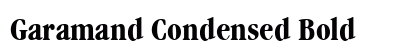 Garamand Condensed Bold Preview