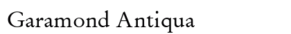 Garamond Antiqua Preview