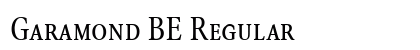 Garamond BE Regular Preview