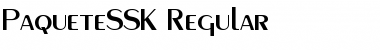 PaqueteSSK Regular Font