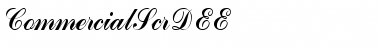 CommercialScrDEE Regular Font