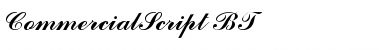 CommercialScript BT Font