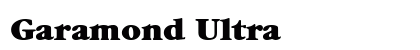 Garamond Ultra preview