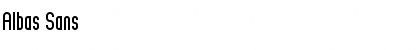Albas Sans Font