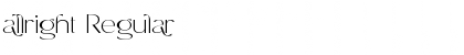 allright Font