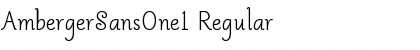 Download AmbergerSansOne1 Font Download AmbergerSansOne1 Font