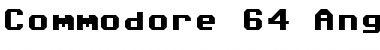 Commodore 64 Angled Regular Font