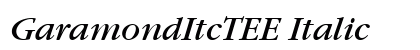 GaramondItcTEE Italic preview