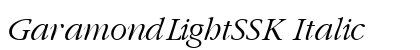 GaramondLightSSK Italic preview