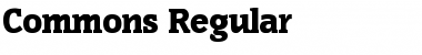Commons Regular Font