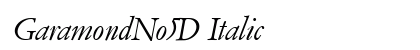 GaramondNo5D Italic preview