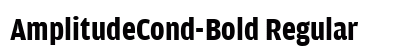 AmplitudeCond-Bold Regular preview