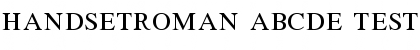 HandsetRoman_ABCDE_test Regular Font