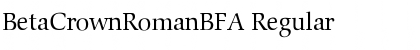 Download BetaCrownRomanBFA Font