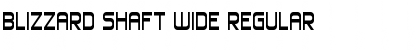 Blizzard Shaft Wide Font