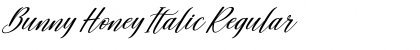 Bunny Honey Italic Font