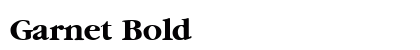 Garnet Bold Preview