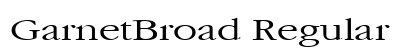 GarnetBroad Regular preview